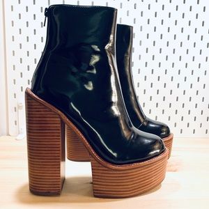 Jeffrey Campbell sz 41 Wood Heel Mulder